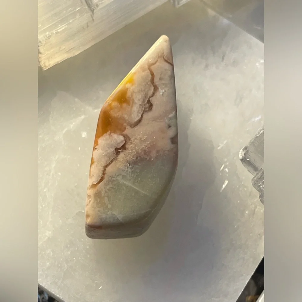 Flower Agate Freeform Natural Crystal Stone